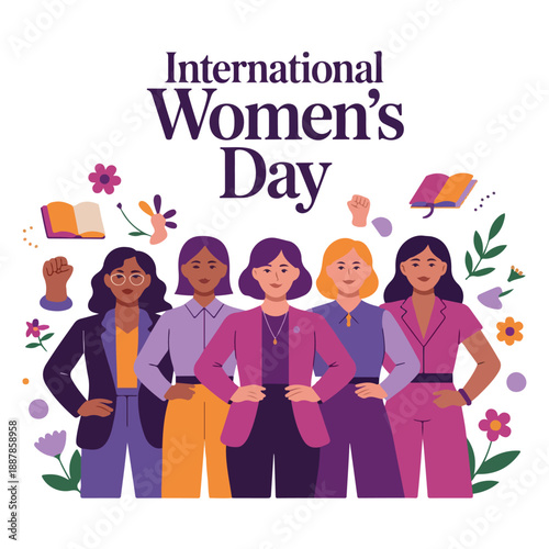 International Women’s Day Concept – Strong Women, Unity & Empowerment