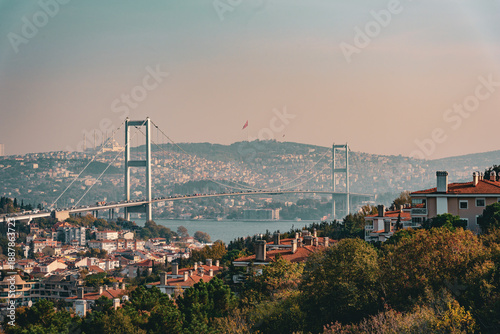 Beşiktaş telephoto view in Mecidiye Mahallesi, Beşiktaş, Turkey