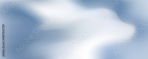 Abstract blue white luxury fabric wave background with copy space. Smooth liquid wave. Elegant shiny silk satin texture. Suit for wallpaper, cover, desktop, flyer. Vector illustration