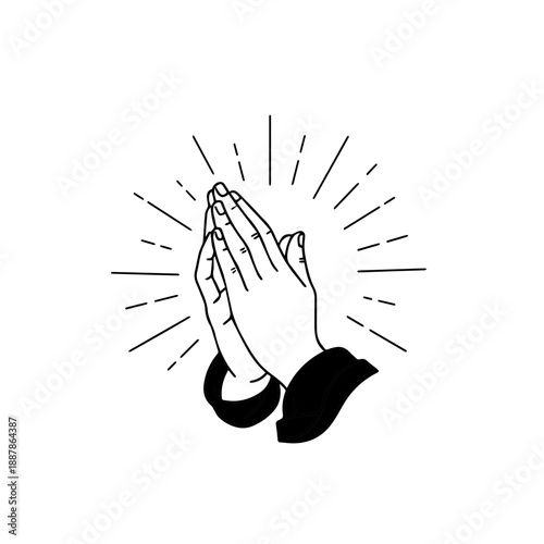 Man praying in Islamic tradition