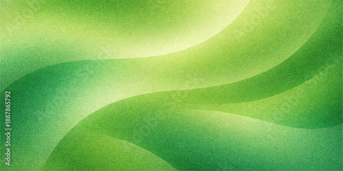 A dynamic green wallpaper featuring an abstract wave design with flowing curves and digital light lines creates a vibrant motion texture for this modern vector background illustration