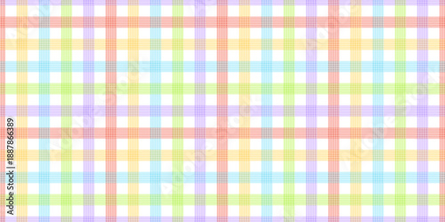 Plaid seamless patterns in pastel colors. Trendy chequered background. Modern geometric print for textile, fabric, wallpaper, wrapping, gift wrap, paper, scrapbook and packaging