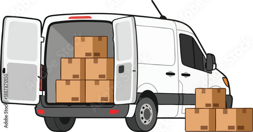 Global Shipping and Moving Company Illustration