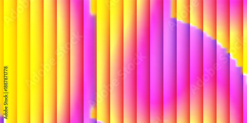 3d render, dynamic abstract geometric stripes in blue and green gradient on a black background