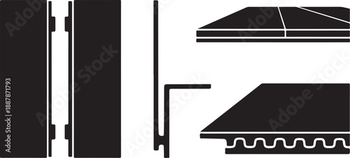 Detailed diagram of refrigerator components and parts inside