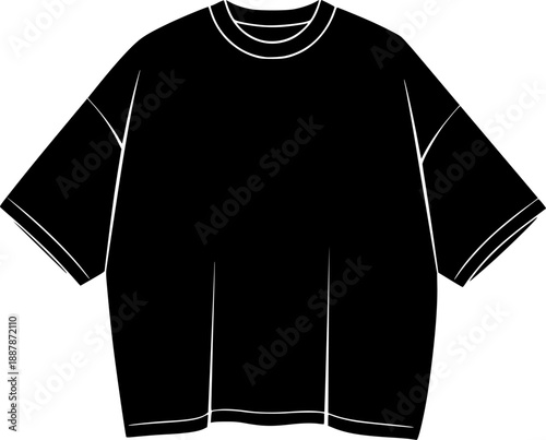 Heavyweight Boxy Tee Oversized T-Shirt Silhouette
