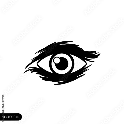 Close up of a human eye.