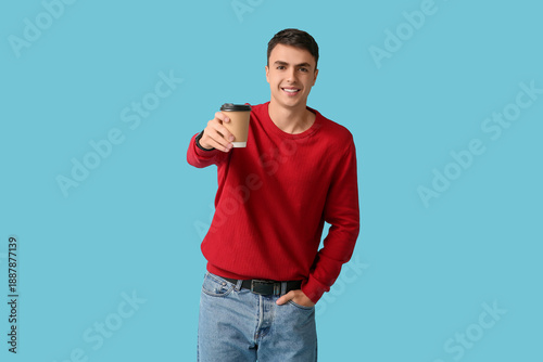 Handsome young man in styli...
