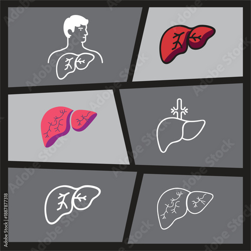 human organ vector type icon