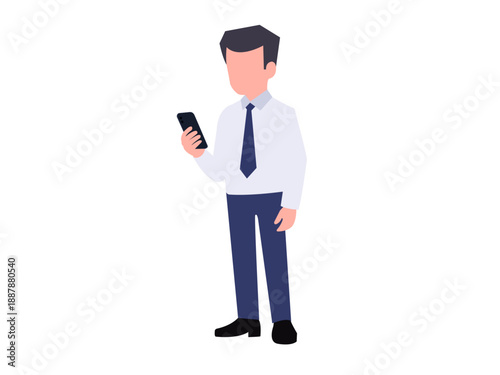 Businessman Using Smartphone