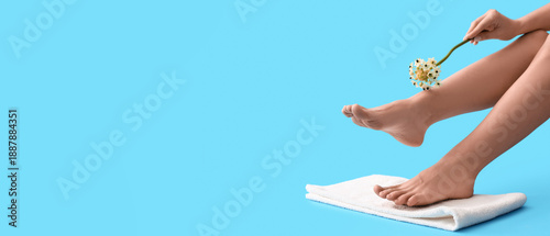 Woman with beautiful pedicu...
