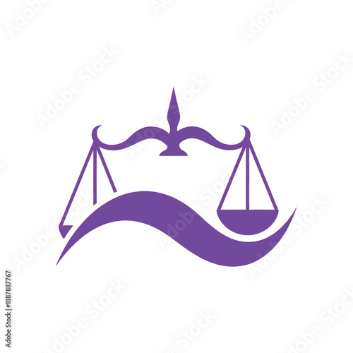 Justice Scales Emblem