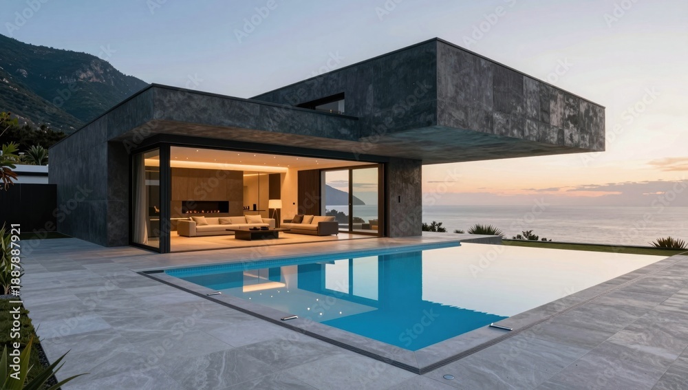 Fototapeta premium luxury swimming pool