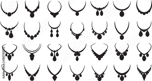 black and white background neckless