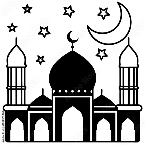 taj mahal vector illustration