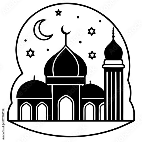 taj mahal vector illustration