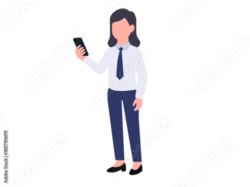 Businesswoman Using Smartphone