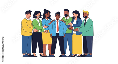 Unified Corporate Team Offering Peer Support and Empowering Inclusive Leadership Development