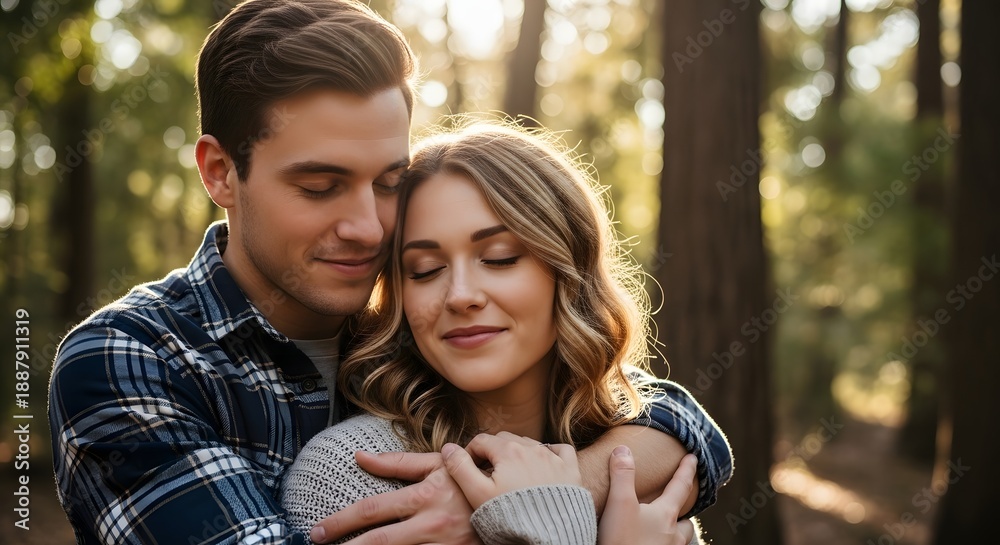 Fototapeta premium Hug Between Two Friends