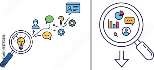 A minimalist black and white vector set featuring various star ratings, thumbs up, and thumbs down symbols. Perfect for representing customer feedback, satisfaction, and quality reviews.