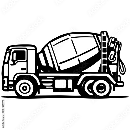 Cement Trunk Illustration.