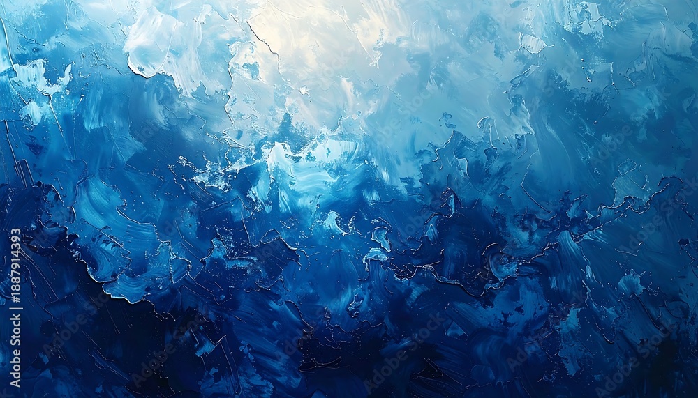 Obraz premium Abstract blue ocean wave background texture.