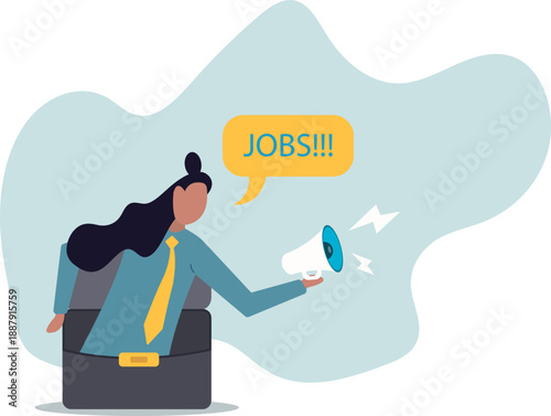Job advertising or vacancy announcement, human resources recruitment, job communicate or hiring opportunity,about a man and his life.