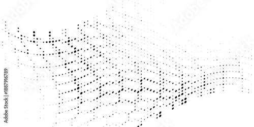 Halftone gradient. Dotted gradient, smooth dots spraying and halftones dot background seamless horizontal geometric pattern vector template set modern circle background modern