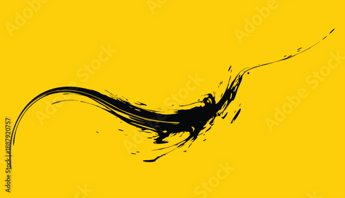  flow brush stroke link vector 