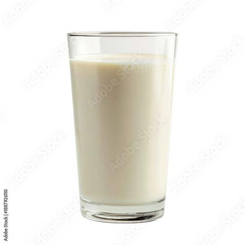 Glass of Milk isolated on transparent background