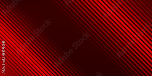 Red diagonal straight line background. Abstract dark striped gradient wallpaper. Red slanted stripes backdrop for flyer, banner, poster, presentation.