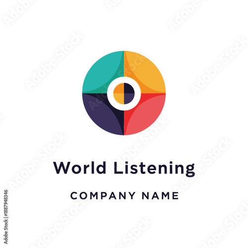 Free Download Colorful Circle Logo Design Element. - GFXLoad