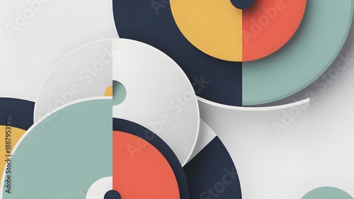 geometric circular illustration background