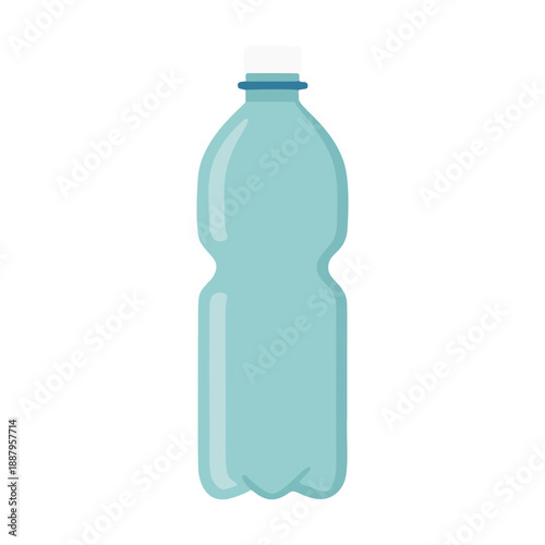 Plastic mineral water bottle waste environmental pollution icon
