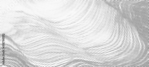 Pixelated bitmap gradient texture. Black and white dither pattern background. Abstract glitchy pattern. 8 bit video game screen wallpaper. Wide raster backdrop. Retro pixel art Illustration