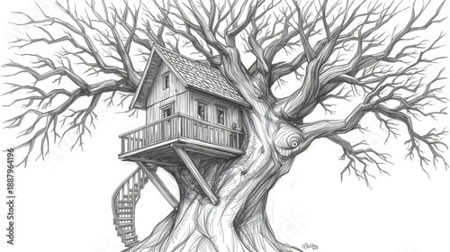 tree house sketch