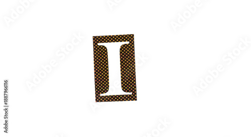 Letter I Magazine Cutout Alphabet – Real Paper Typography for Stop Motion and Design | High Definition | PNG image with transparent background	