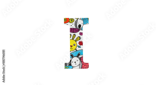 Letter I Magazine Cutout Alphabet – Real Paper Typography for Stop Motion and Design | High Definition | PNG image with transparent background	