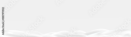 Snowdrifts, winter background for banners, advertising, and postcards. Winter landscape with snow-covered hills, falling snow, blizzard, snowstorm, vector, 3D effect.