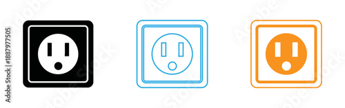 Electrical outlet icons