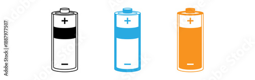 Battery level indicator icons