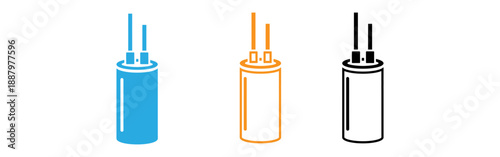 Electric toothbrush heads in different colors