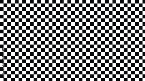 black and white chessboard pattern