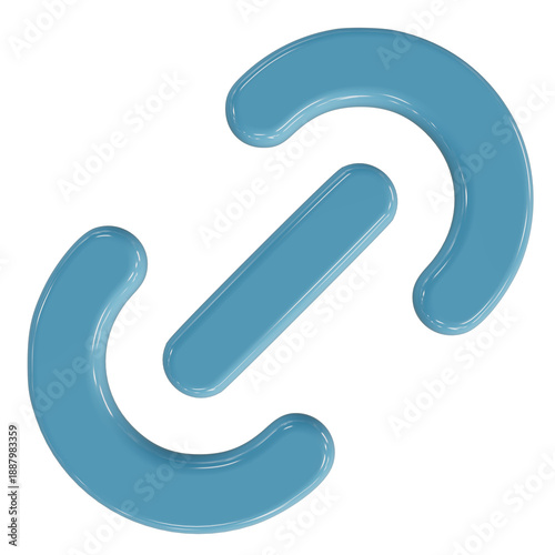 Chain link connection hyperlink symbol