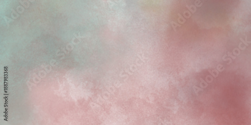 Amazing beautiful sky with clouds.Blue sky background with clouds glowing in light pink color.Abstract texture for use as a background. Watercolor painted background.Abstract Illustration wallpaper. 
