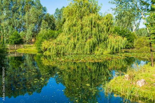 Tableau sur toile A small pond in English countryside in Essex county