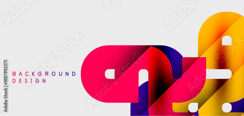 Abstract fluid shapes overlap, creating vibrant color gradients. Modern design element for backgrounds, presentations.