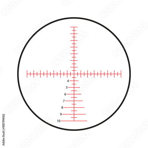 shot target line illustration