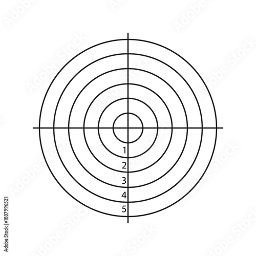 shot target line illustration