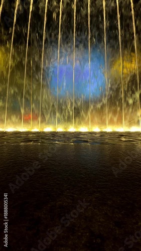 Wallpaper Mural fountain at night Torontodigital.ca